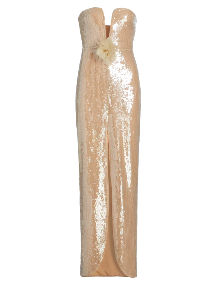 Sequined Column Gown | Saks Fifth Avenue