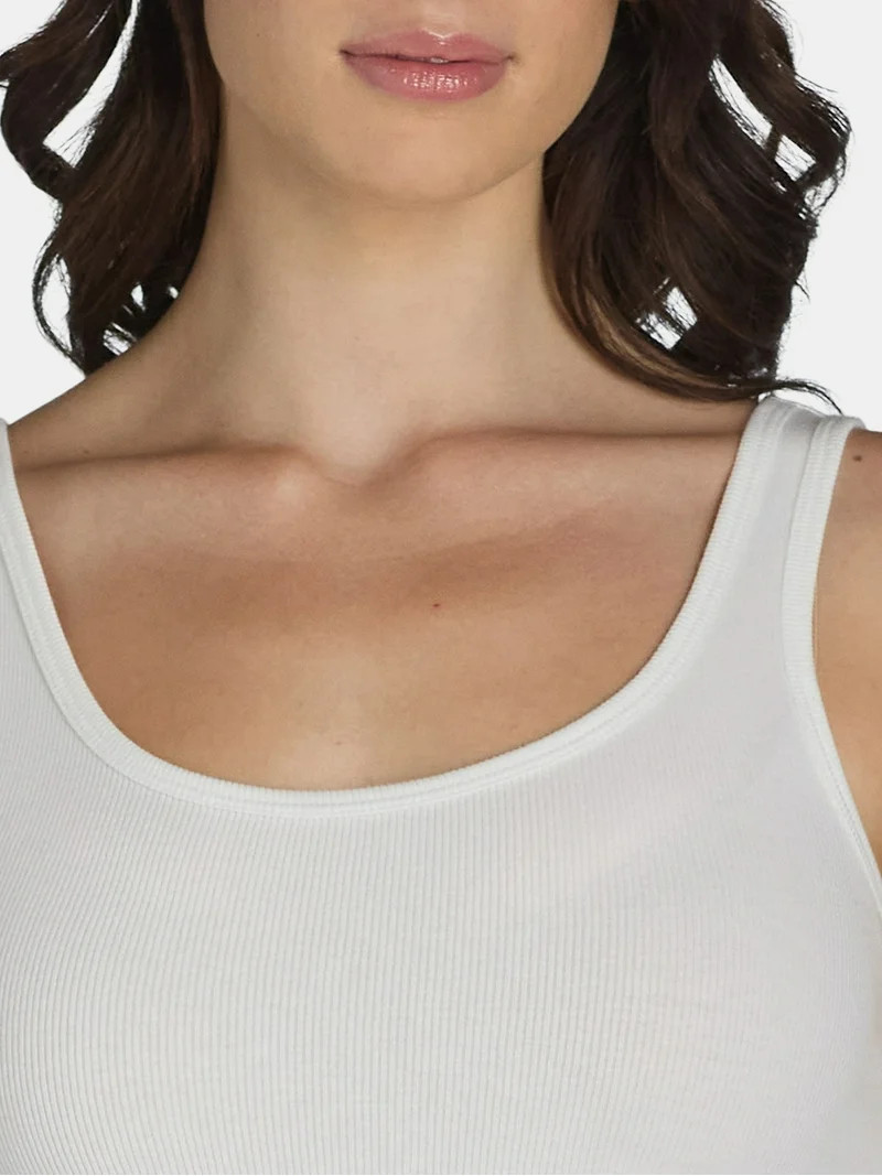 Time and Tru Women's Ribbed Tank Top, Sizes XS-XXXL | Walmart (US)