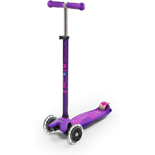 Micro Kickboard - Maxi Deluxe LED 3-Wheeled, Lean-to-Steer, Swiss-Designed Micro Scooter for Kids... | Walmart (US)