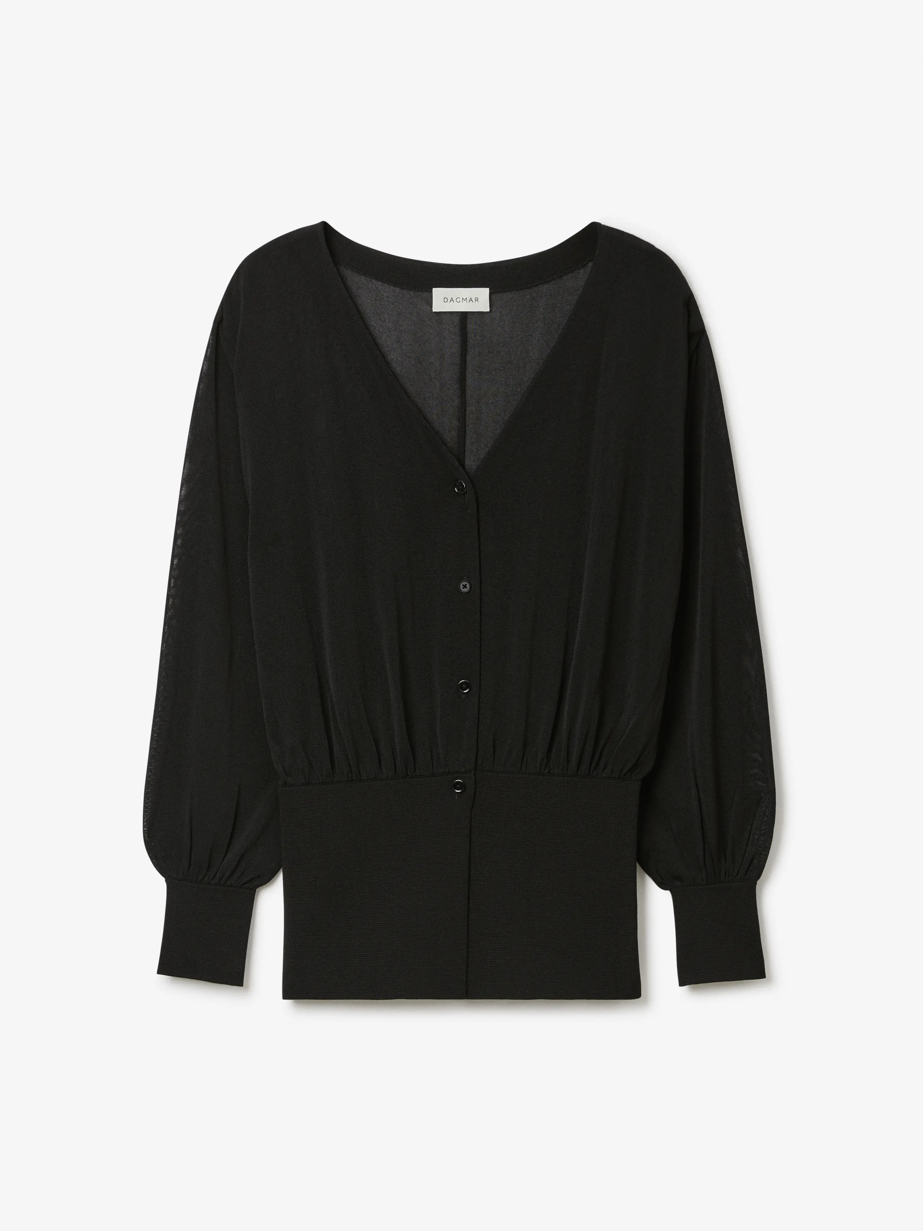 Sheer knit cardigan | House of Dagmar