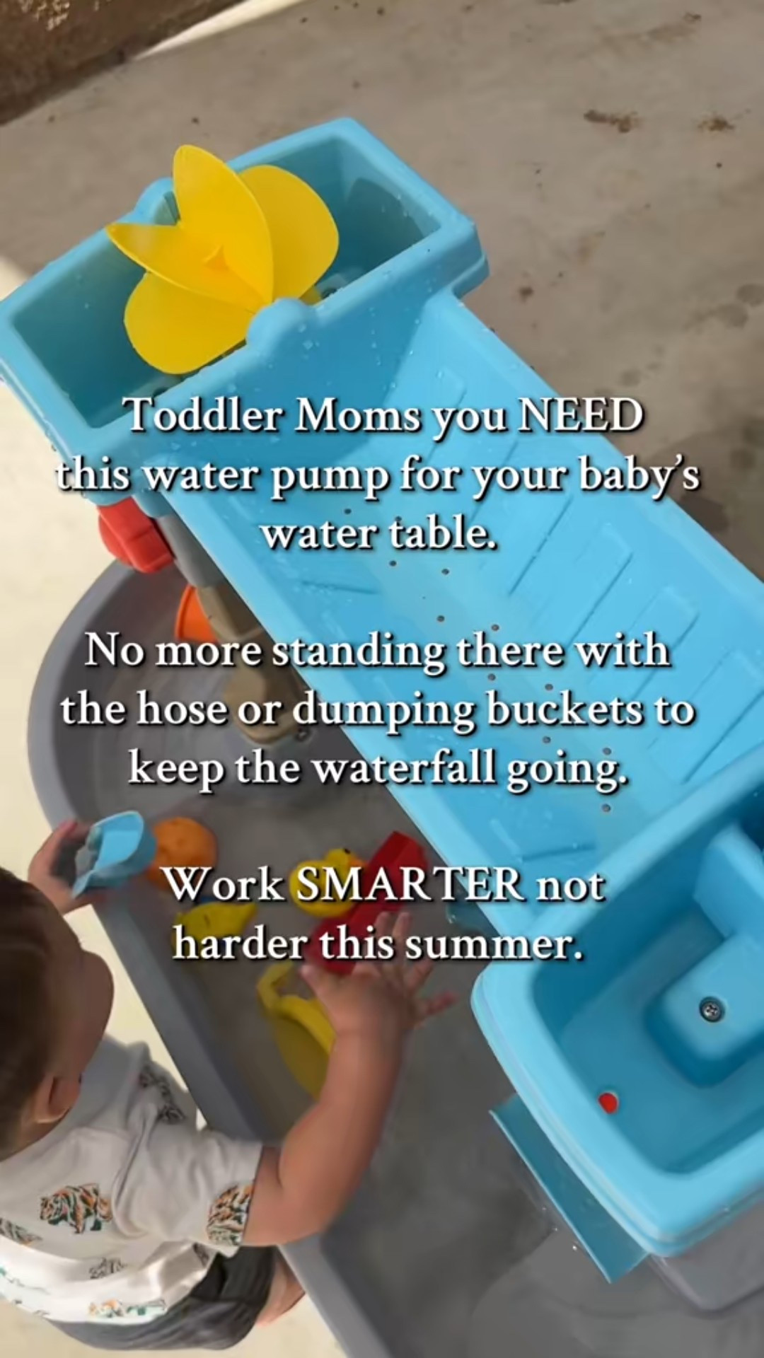 How have I lived so long without this water pump! Toddler moms you NEED this!! USB charger so no wall plug 🔌 and works GREAT! #summerhacks #amazonfinds #watertable #toddler #babyfinds #toddlerfinds #summertoy

#LTKSeasonal #LTKFamily #LTKKids