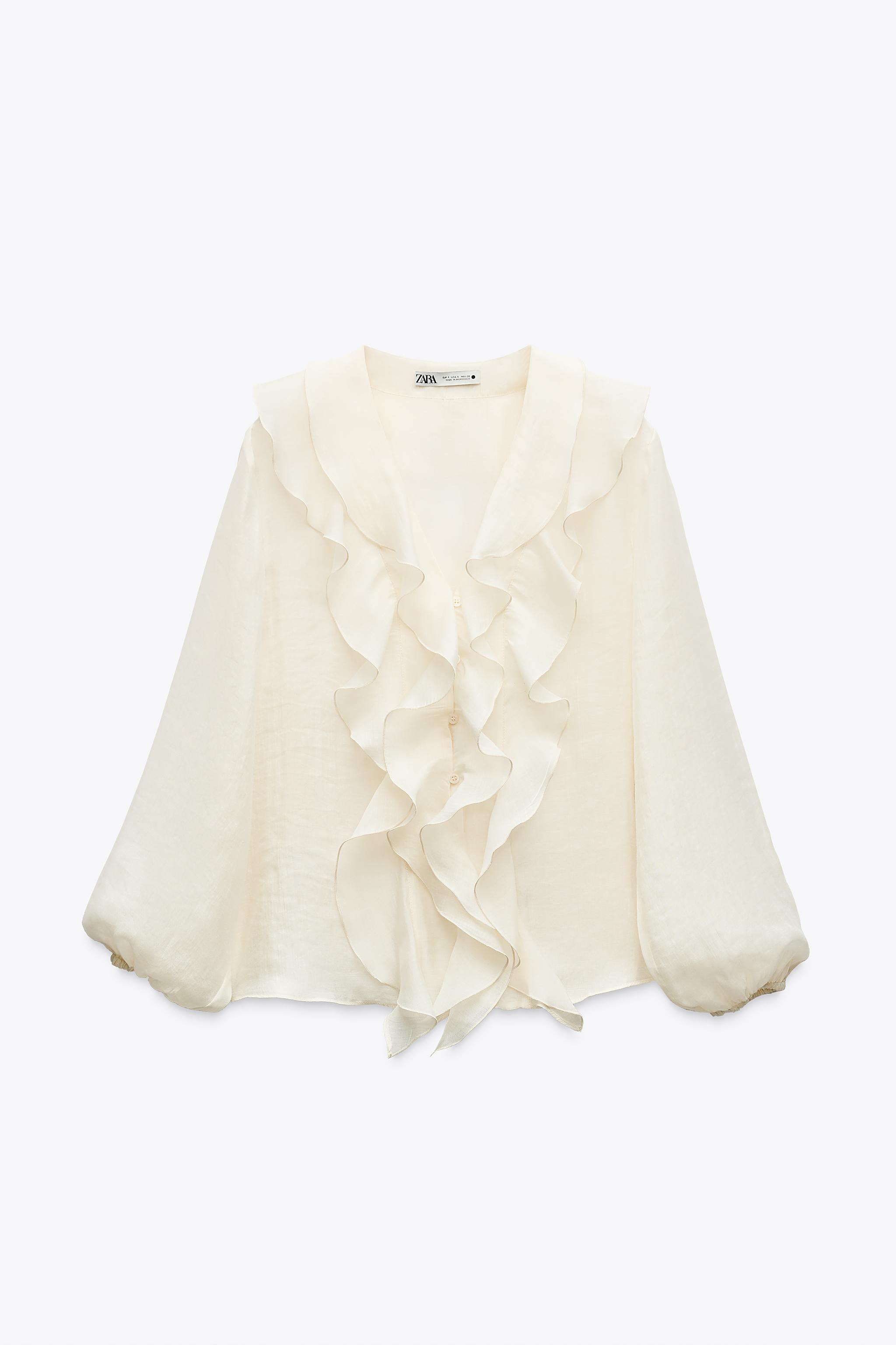 RUFFLED SHIRT ZW COLLECTION | Zara US