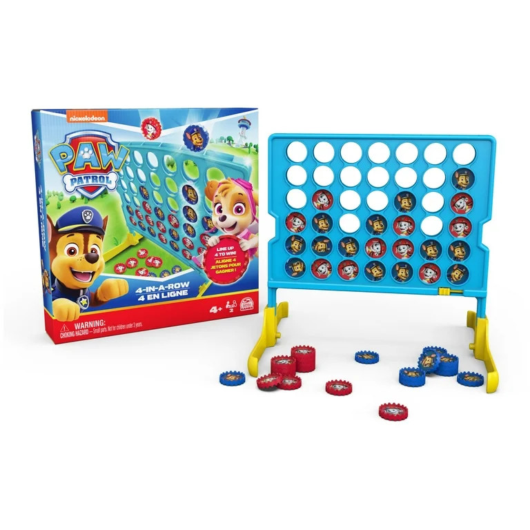 Spin Master Games, Four in Row PAW Patrol Family Board Game for Kids Ages 4 and up | Walmart (US)