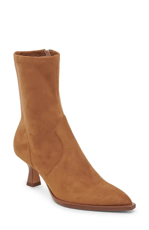 Dolce Vita Azalea Pointed Toe Bootie in Brown Suede at Nordstrom, Size 9.5 | Nordstrom