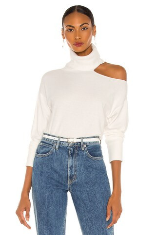 525 Cold Collarbone Pullover in Bleach White from Revolve.com | Revolve Clothing (Global)