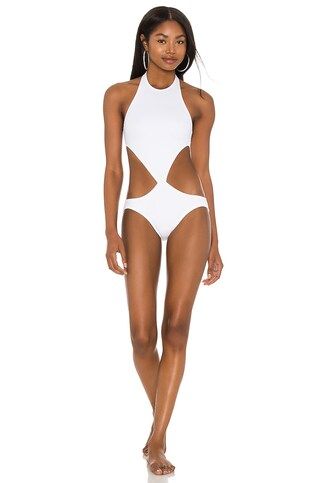 Norma Kamali x REVOLVE Chuck One Piece in White from Revolve.com | Revolve Clothing (Global)