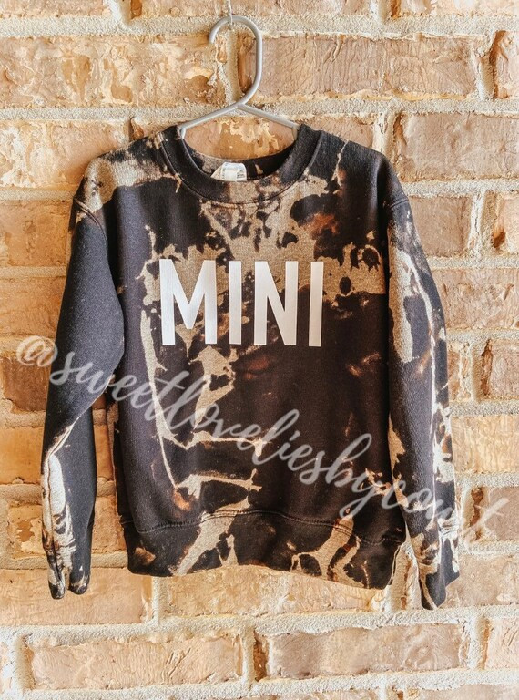 Mini Bleached Kids Sweatshirt, Matching Mom and Me | Etsy (US)