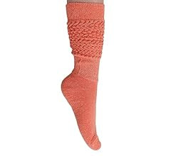 AWS/American Made Women's Extra Long Heavy Slouch Cotton Socks Size 9 to 11 | Amazon (US)