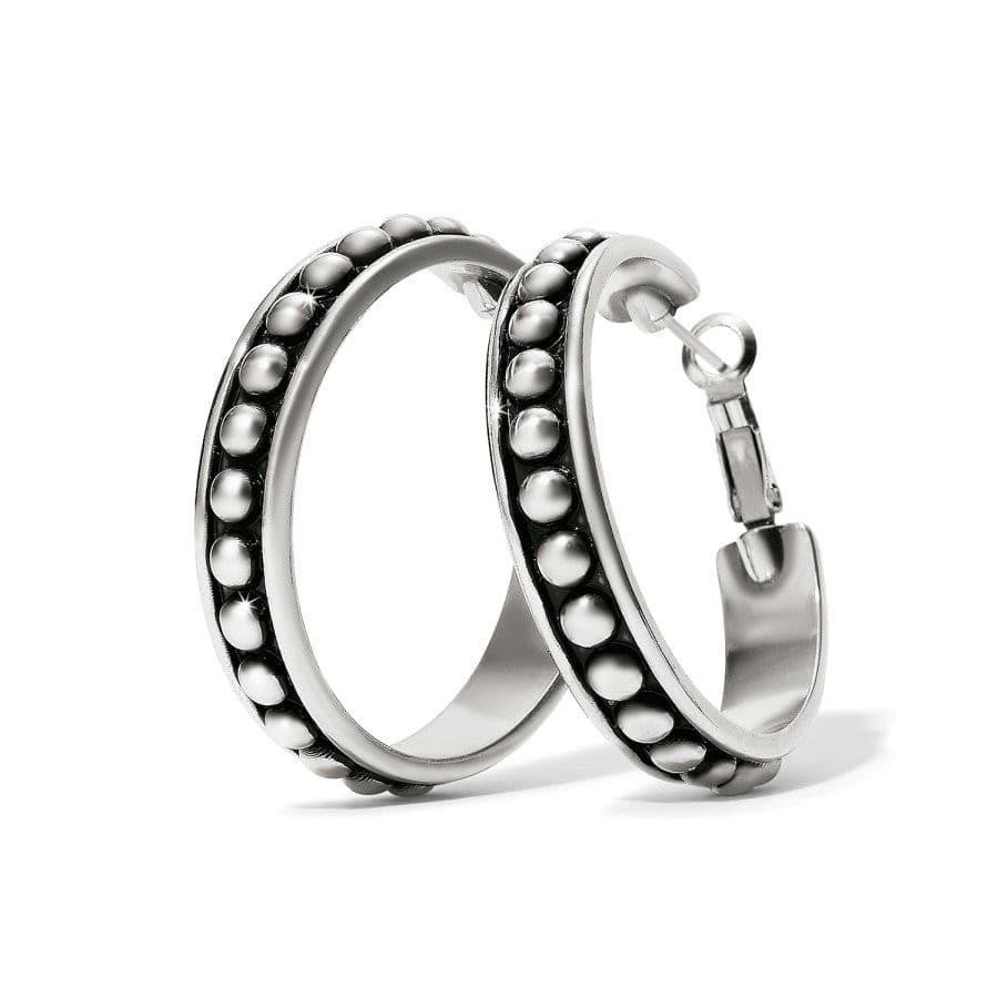 Pretty Tough Stud Large Leverback Hoop Earrings | Brighton
