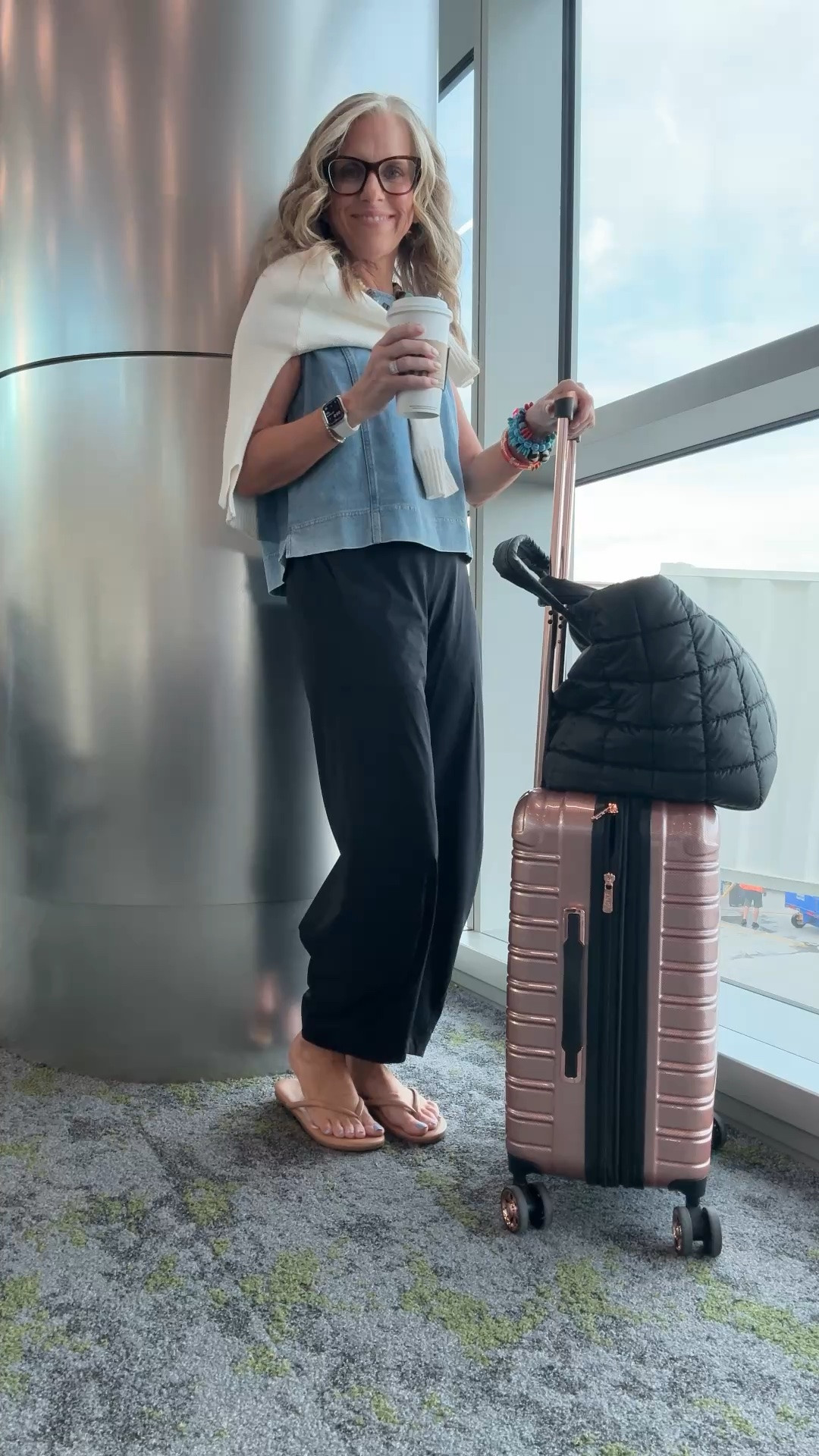 What’s your travel style? Mine is comfortable chic. Wearing 4 pants and small top. Use LISAXSPANX for 15% off your first Spanx purchase. These Ruti pants are in heavy rotation over here 😉

#LTKgrwm #LTKootd #LTKTravel