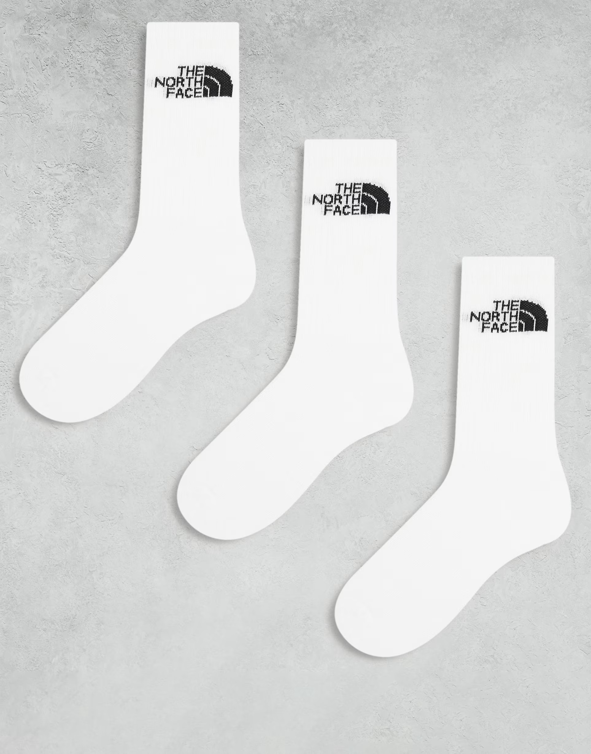 The North Face Simple Dome 3 pack logo socks in white | ASOS (Global)