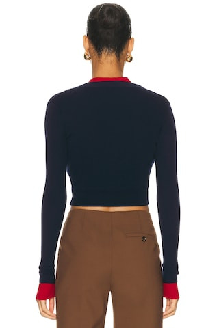 Cropped Fold-Up Cardigan | FWRD 