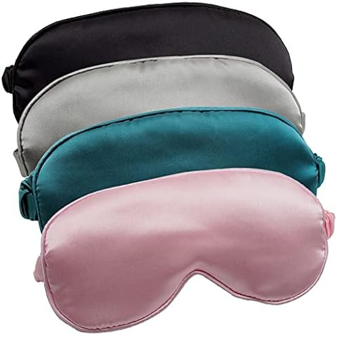 LULUSILK Mulberry Silk Sleep Eye Mask Blindfold with Elastic Strap Headband, Soft Eye Cover Eyesh... | Amazon (US)