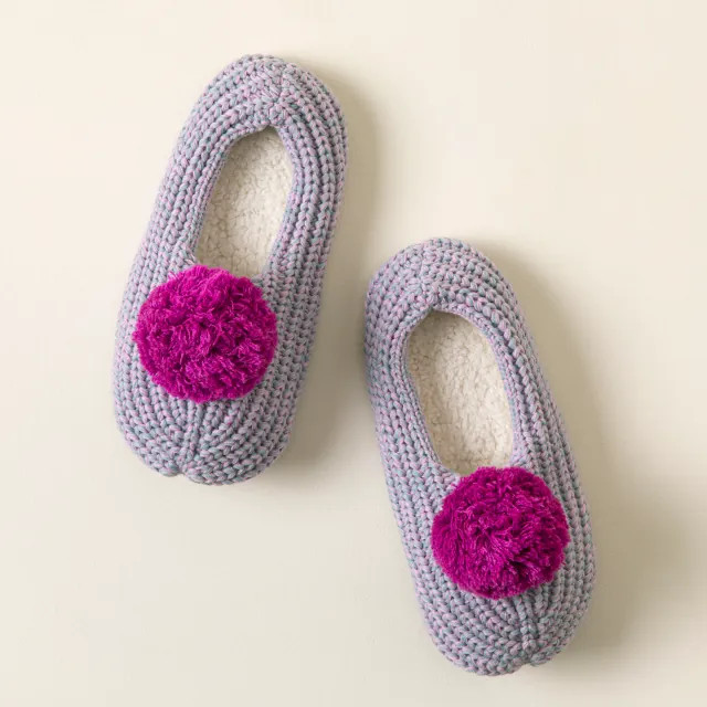 Pommed Rib Slippers, Lilac S/M | UncommonGoods
