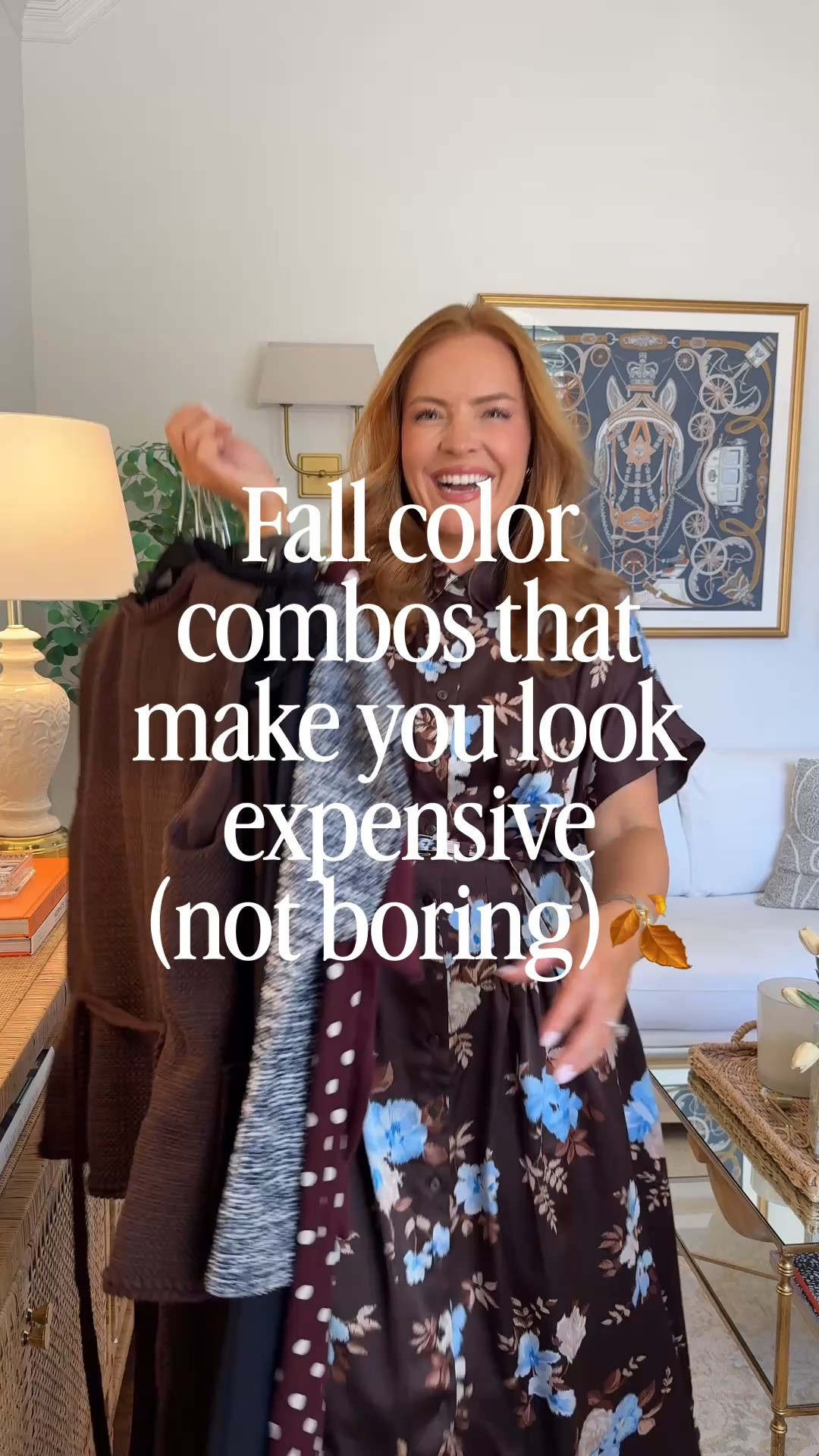 Fall color combinations that make you look expensive, not boring. Six outfit ideas, six exact color formulas: chocolate brown + periwinkle blue, burgundy + white, tonal navy, olive green + white, navy + white, and a head-to-toe chocolate monochrome set.

These are the rich, polished fall colors I keep on repeat for the office, school drop-off, and everything in between — every piece is linked below.

Which combo are you trying first? 🤍