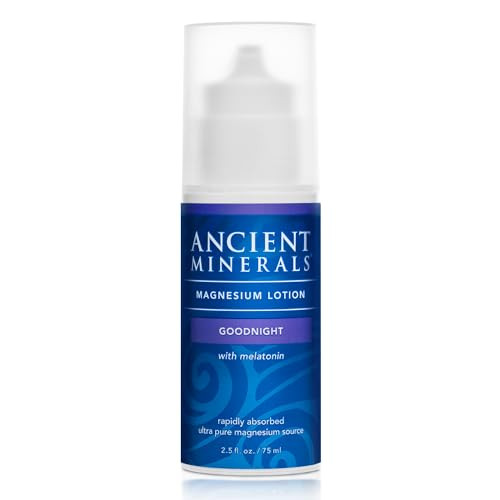 Ancient Minerals Magnesium Lotion Goodnight night cream contains melatonin with magnesium chlorid... | Amazon (US)