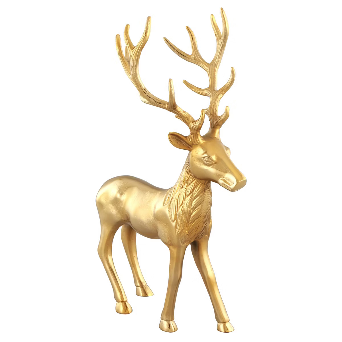 Costway Standing Reindeer Statue Aluminum Deer Sculpture for Indoors Christmas Decor | Target