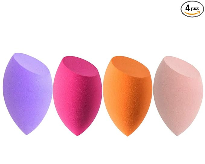 Makeup Sponges set for Dry & Wet Use - Foundation Blending Sponge for Concealer Blush Powder, Mul... | Amazon (US)