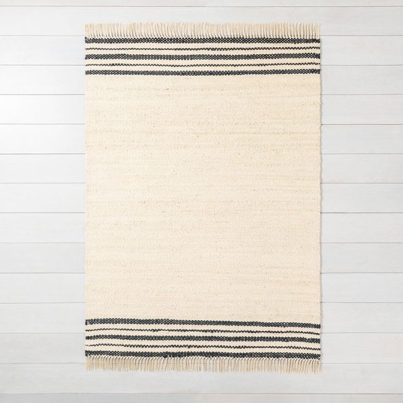 Charcoal Stripe Jute Rug - Hearth & Hand™ with Magnolia | Target
