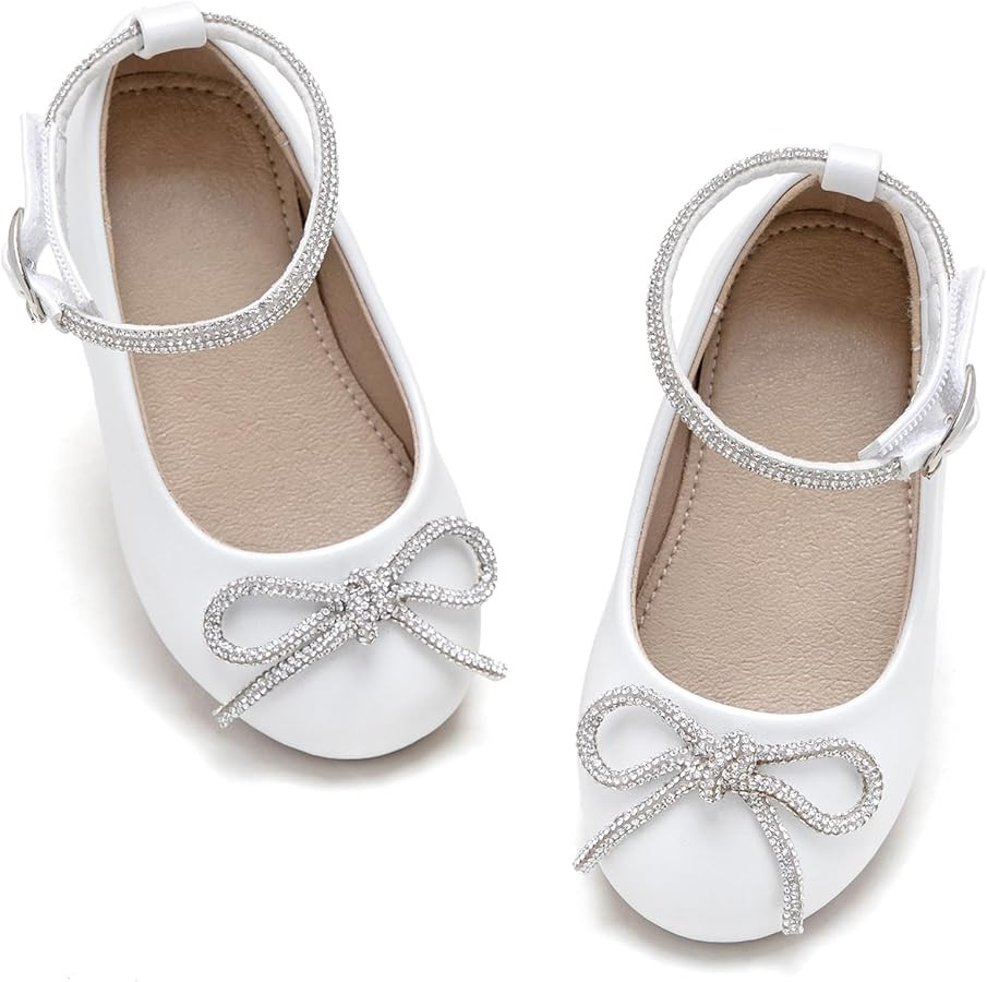 THEE BRON Girl's Toddler/Little Kid Ballet Mary Jane Flat Dress Shoes | Amazon (US)