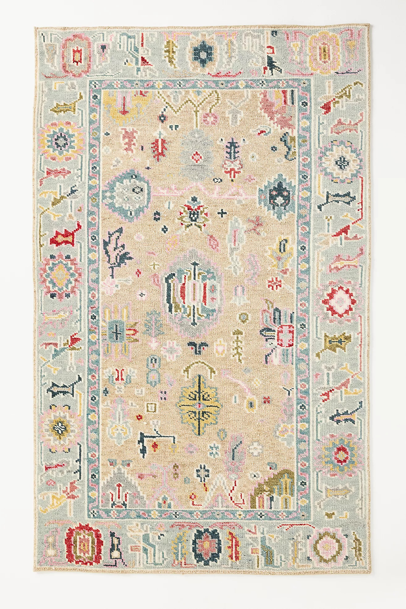 Arabella Hand-Knotted Wool Persian-Inspired Rug | Anthropologie (US)