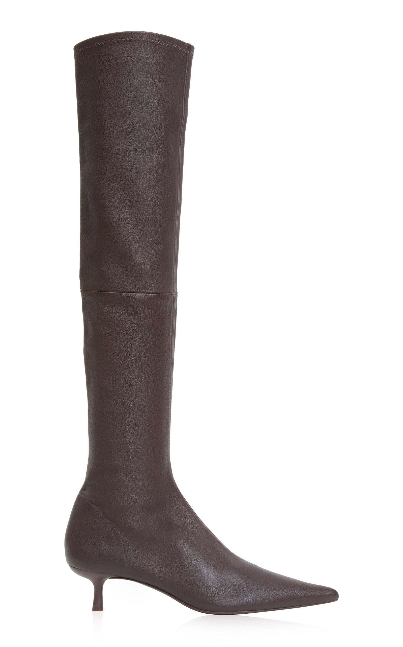 SIMKHAI - Joni Stretch Leather Over-The-Knee Boots - Brown - IT 37 - Moda Operandi | Moda Operandi (Global)