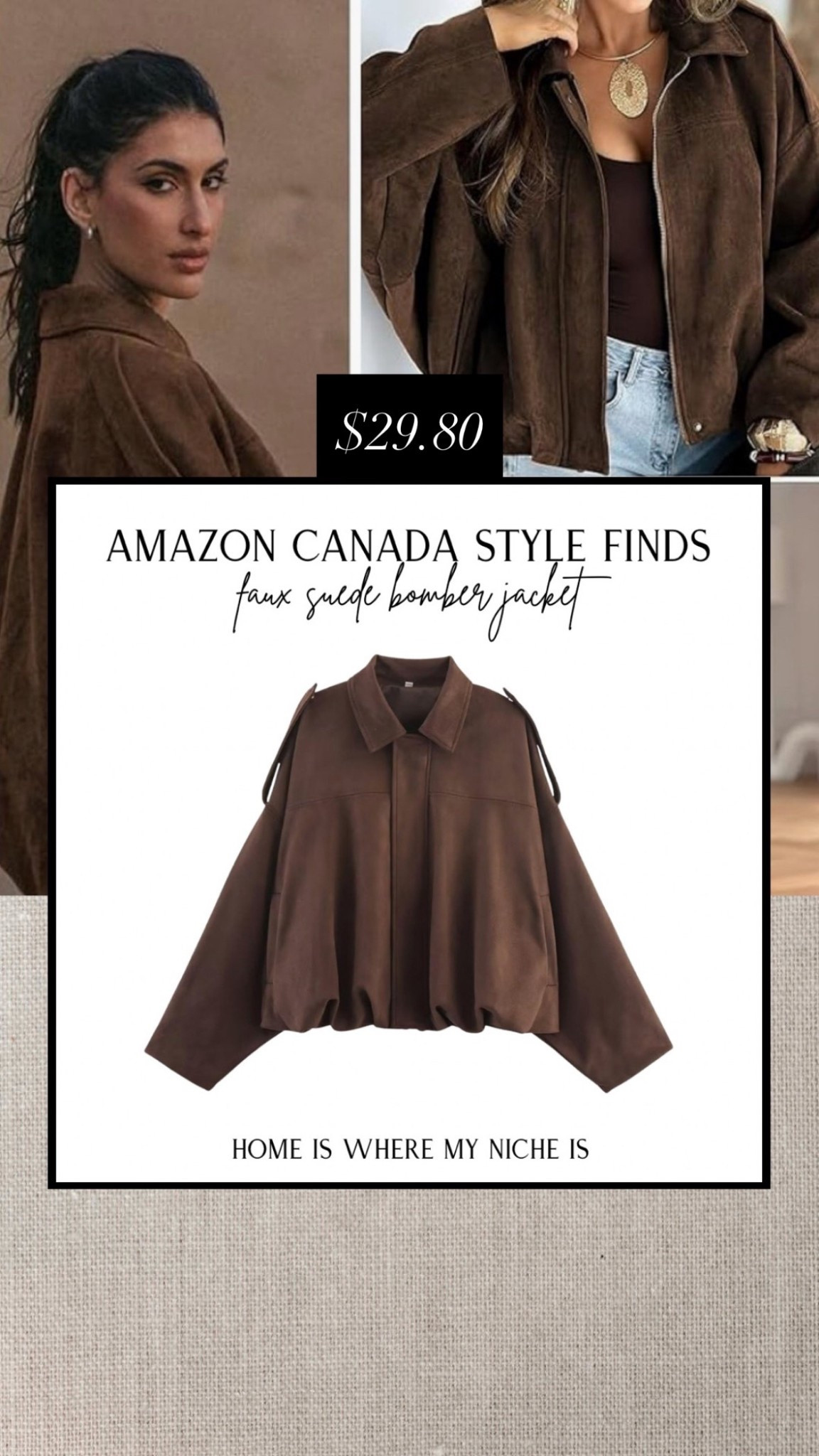 S T Y L E / faux suede bomber jacket

Amazon Canada | Spring Jacket

#LTKmidsize #LTKcanada #LTKstyletip