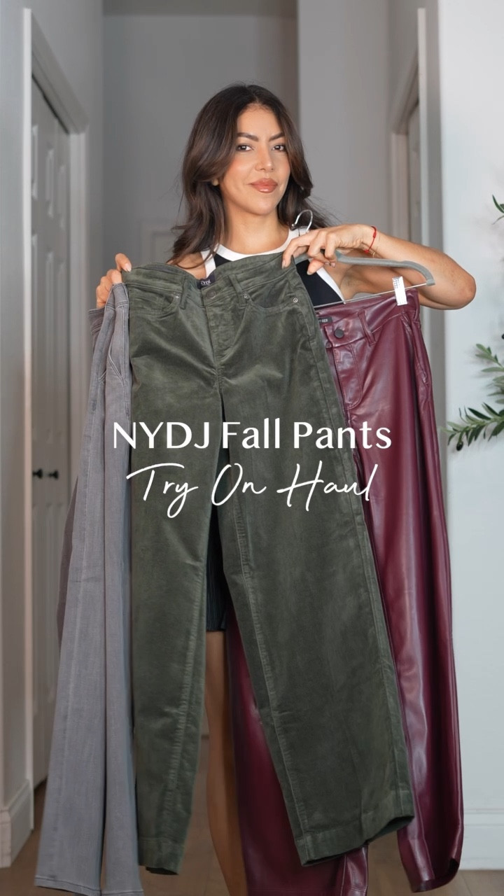 NYDJ Fall Pants try-on
My petite girls… these wide-leg pants are the perfect length! No hemming needed 🤎

My height is 5’4. Most jeans run big, so if you are petite I suggest sizing down. 

Wearing size 0 in all pants and size XS in all tops and sweaters

#LTKSaleAlert #LTKCyberWeek #LTKWorkwear