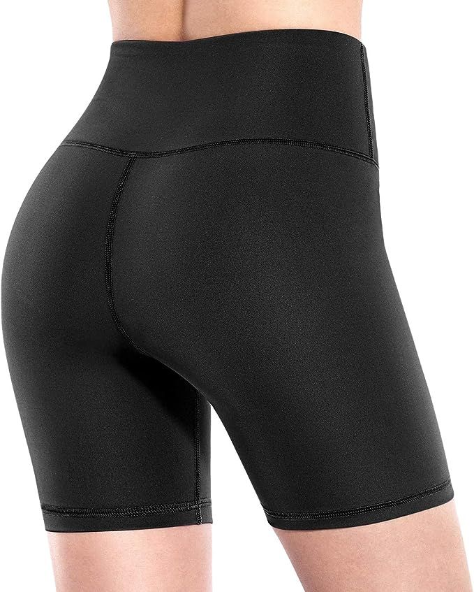 Promover High Waist Yoga Shorts for Women with Pockets Non See-Through Workout Running Pants | Amazon (US)