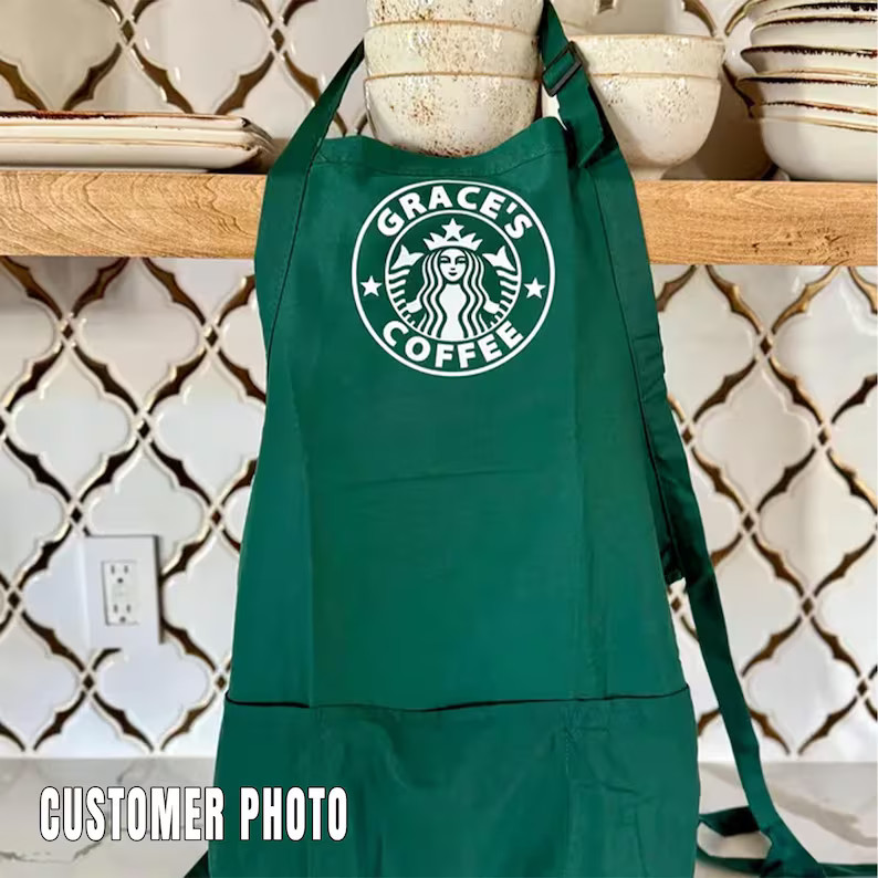 Custom Personalized Starbucks Apron Adult or Child - Etsy | Etsy (US)