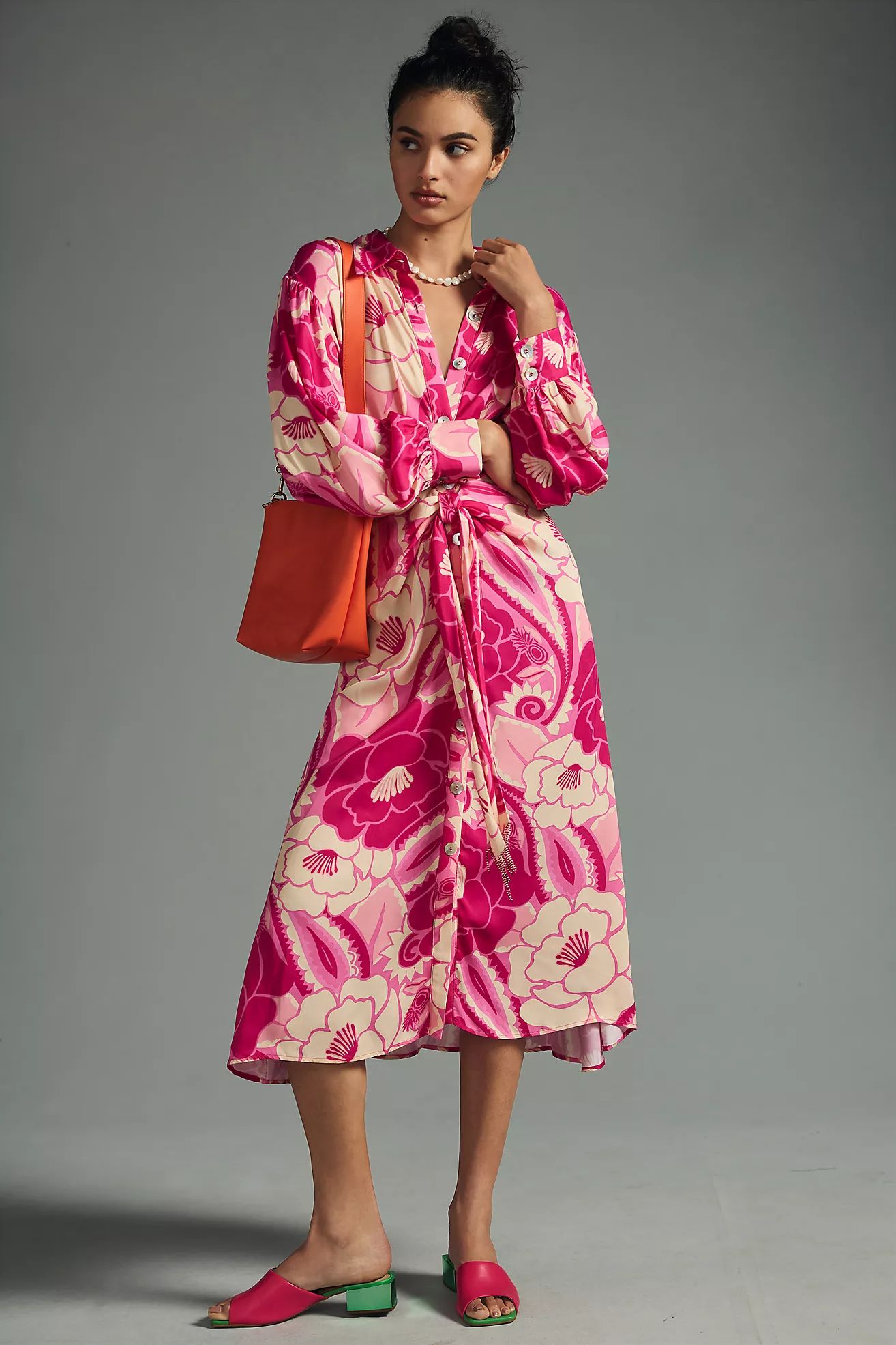 Farm Rio Tropical Groove Shirt Dress | Anthropologie (US)