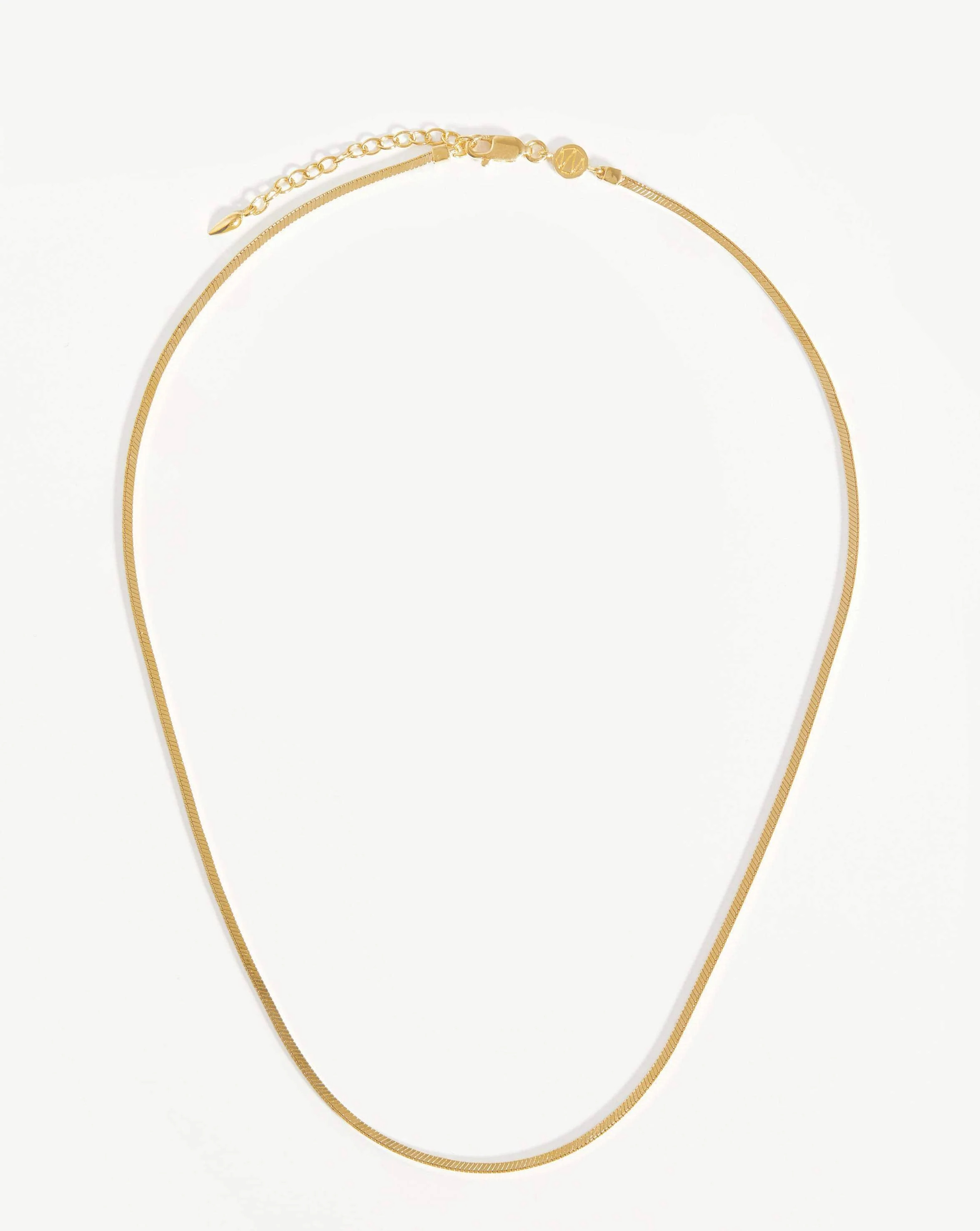 Lucy Williams Short Square Snake Chain Necklace | 18ct Gold Vermeil | Missoma | Missoma UK