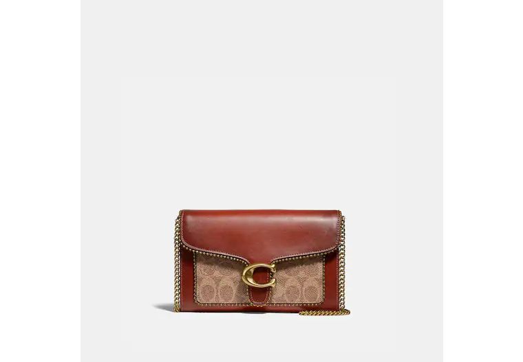 Tabby Chain Clutch In Signature Canvas With Beadchain | Coach (US)