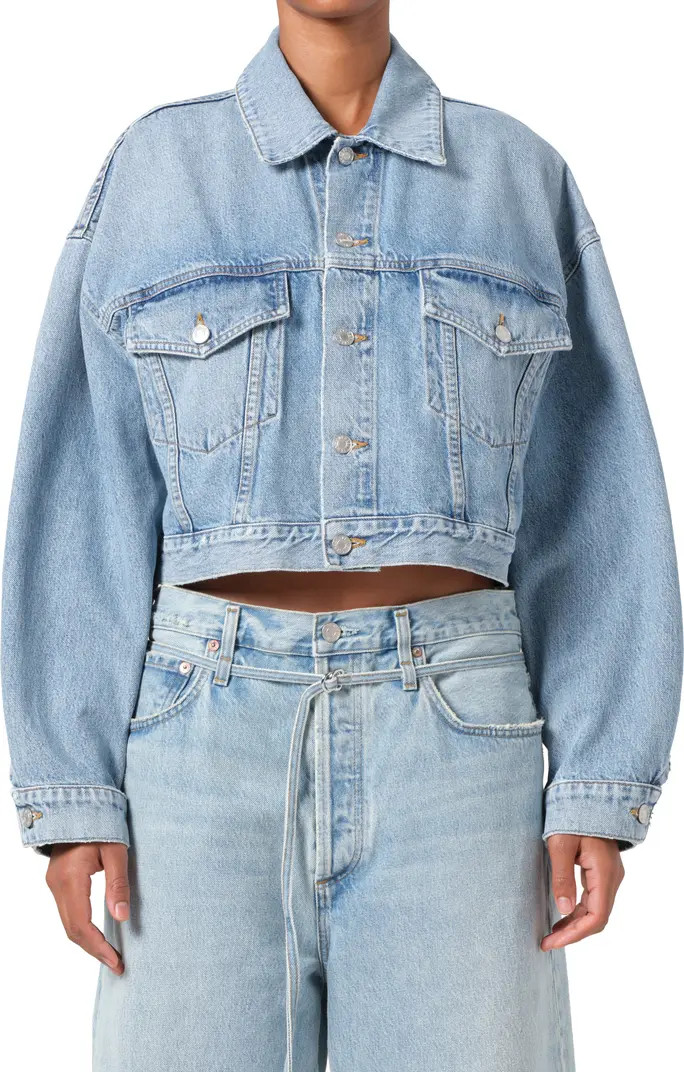 AGOLDE Palmer Crop Denim Jacket | Nordstrom | Nordstrom