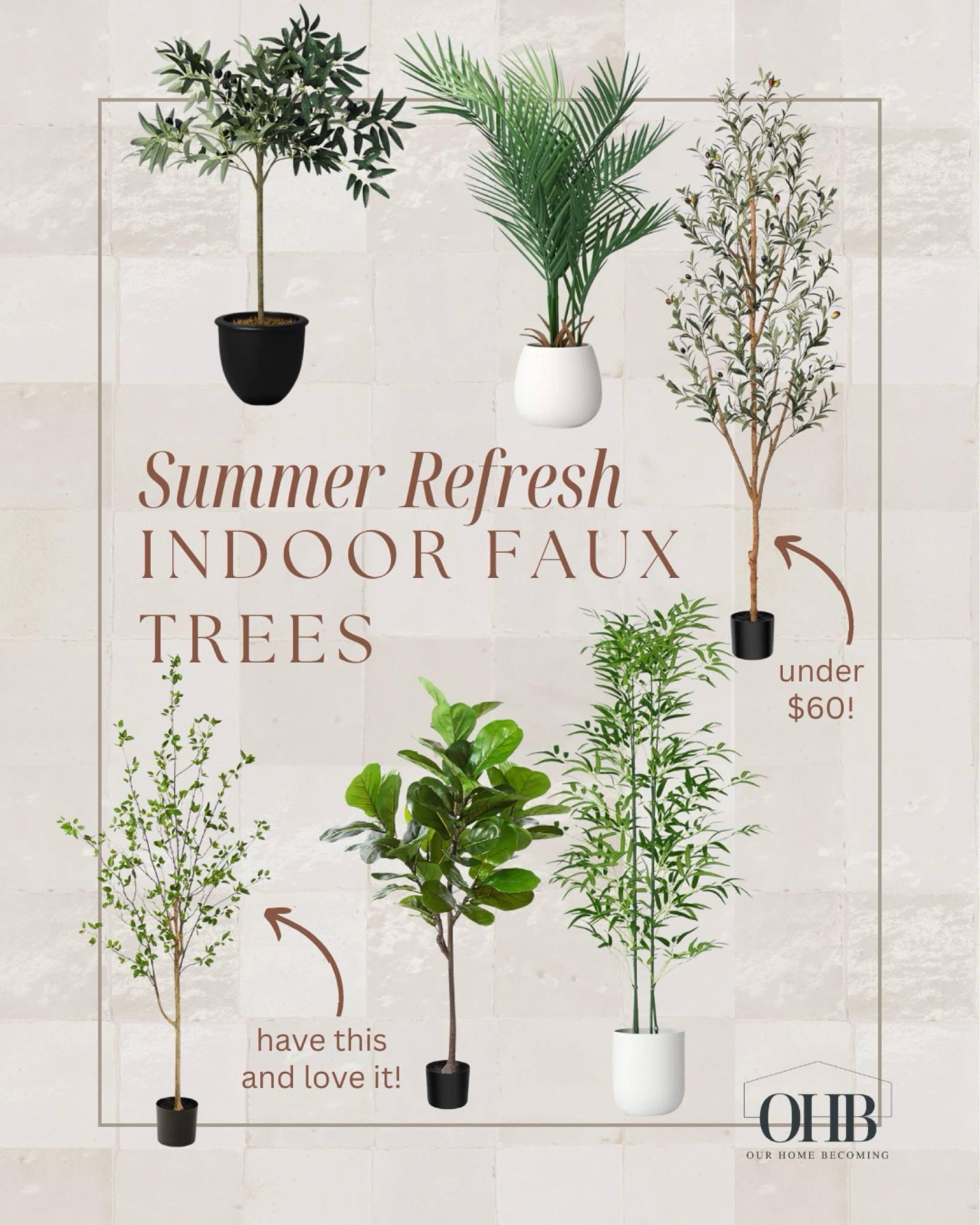 Summer Refresh - Indoor Faux Trees

#LTKHome