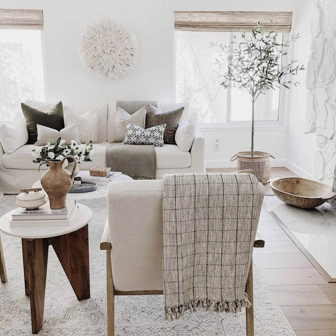 Naz Cotton Striped Throw Blanket with Tassels - Farmhouse Decor, Large Sofa, Queen Bed Blanket - ... | Etsy (US)