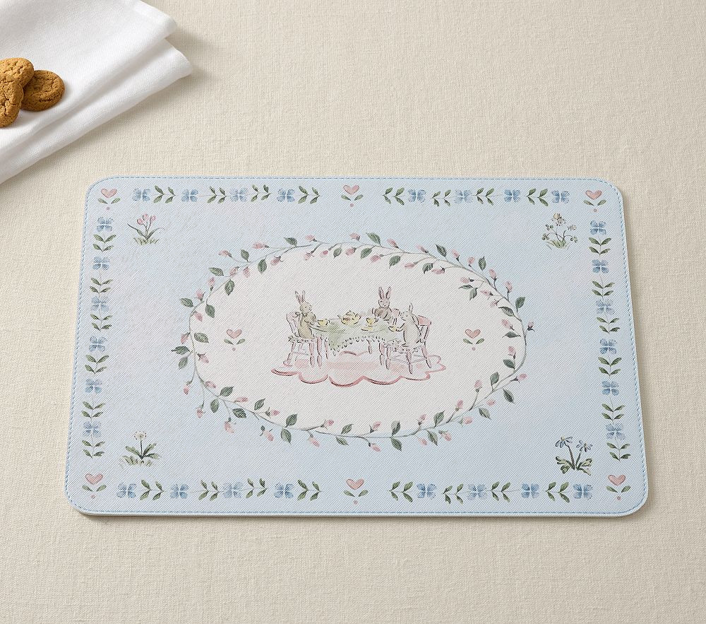 Riley Sheehey Easter Faux Leather Placemat | Pottery Barn Kids