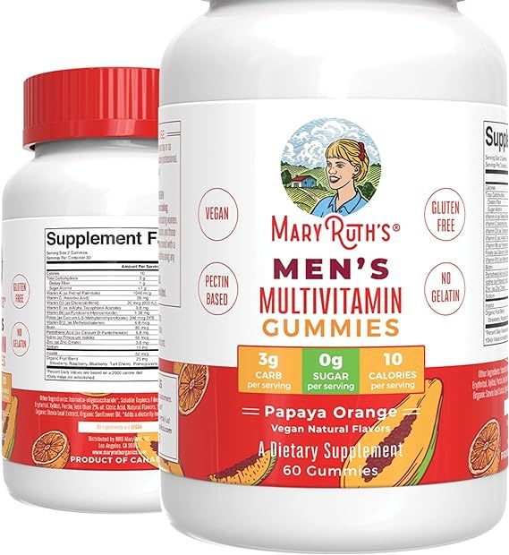 Mens Multivitamins Gummies with Organic Ingredients | Vegan Mens Vitamins | Mens Daily Multivitam... | Amazon (US)