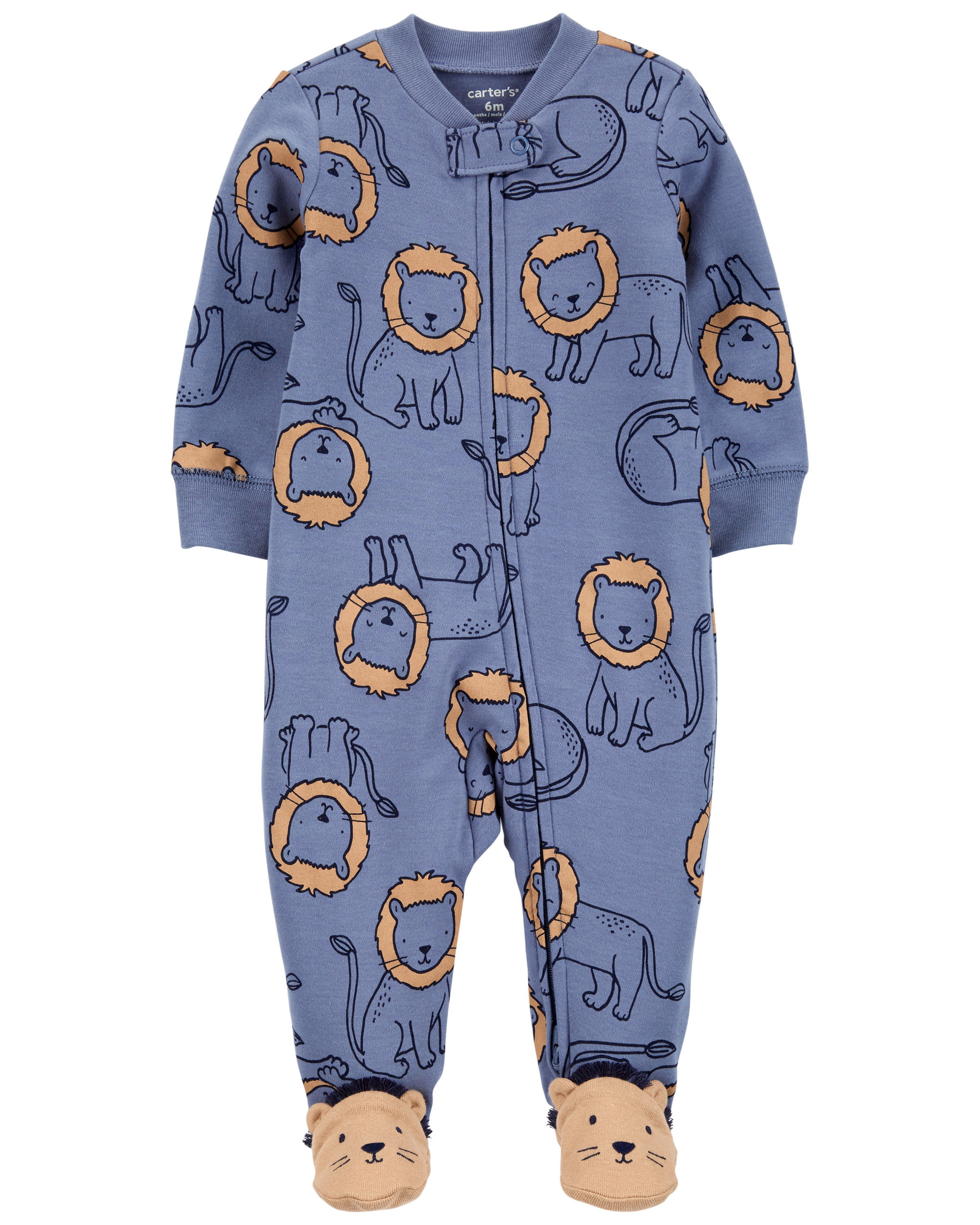 Lion 2-Way Zip Cotton Sleep & Play | Carter's