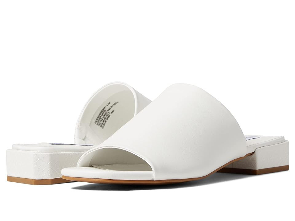 Steve Madden Anders Sandal (White Leather) Women's Shoes | Zappos