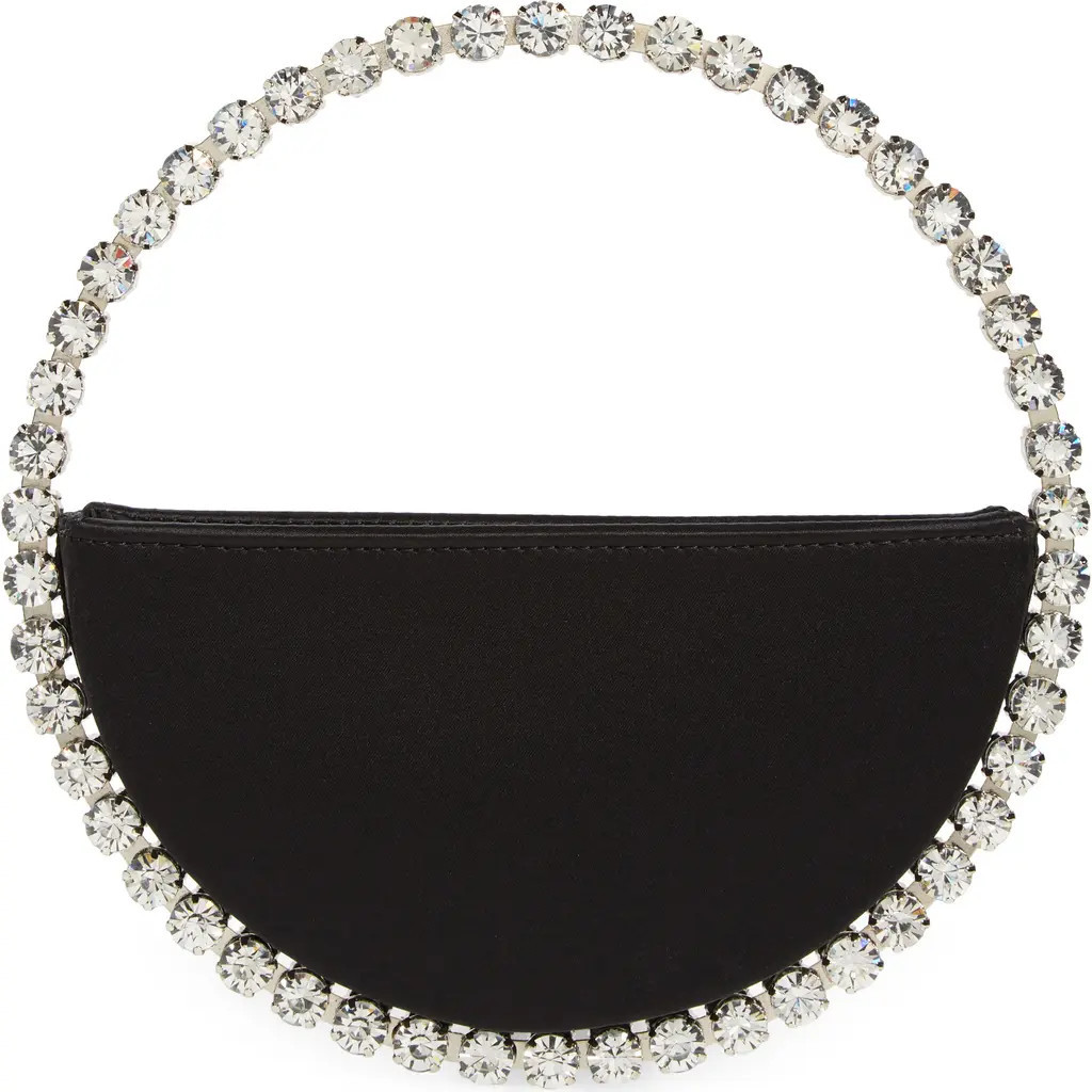 L’alingi Eternity Satin Clutch in Black at Nordstrom | Nordstrom