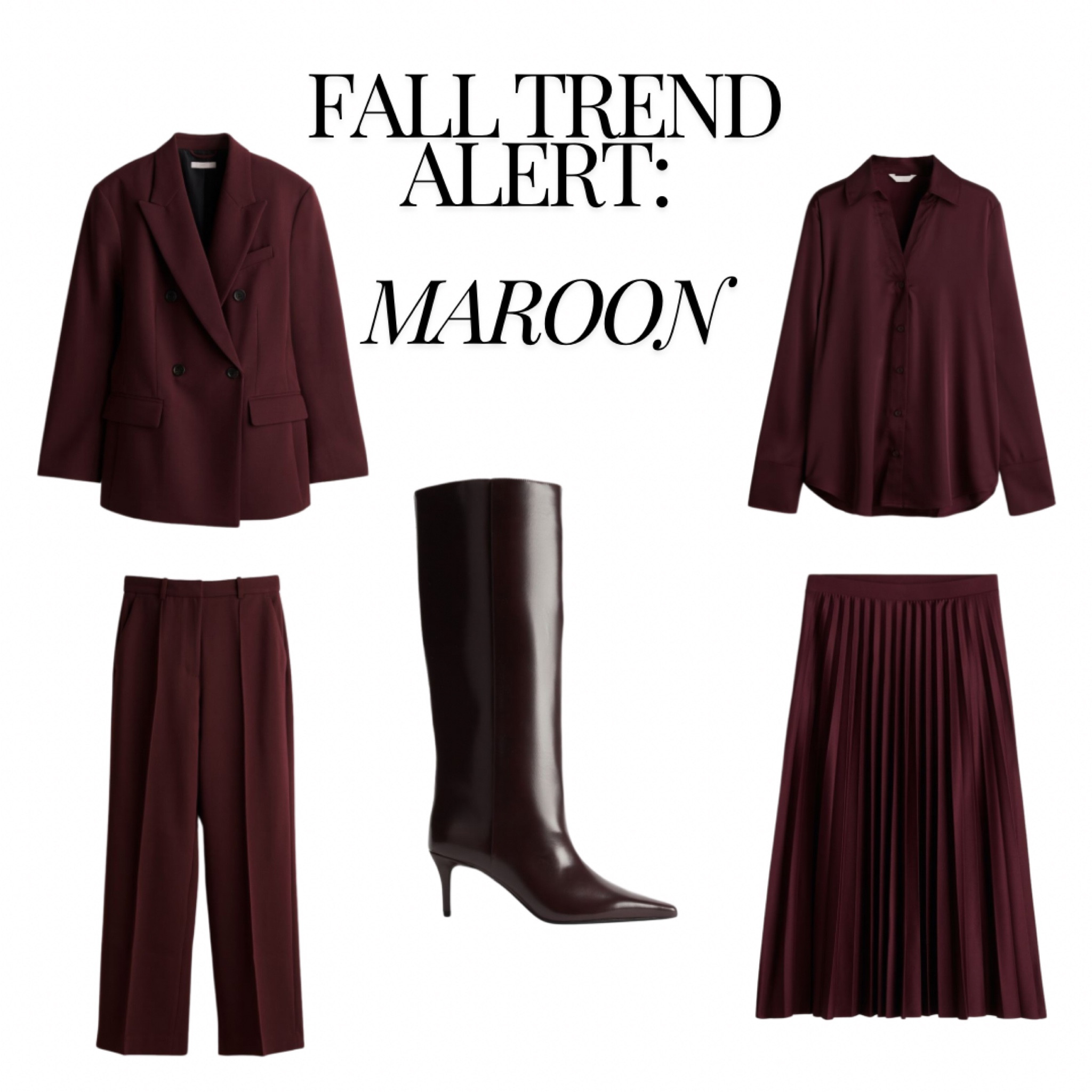 Some of my favorite maroon pieces from H&M!!

#LTKFallSale #LTKStyleTip #LTKSeasonal