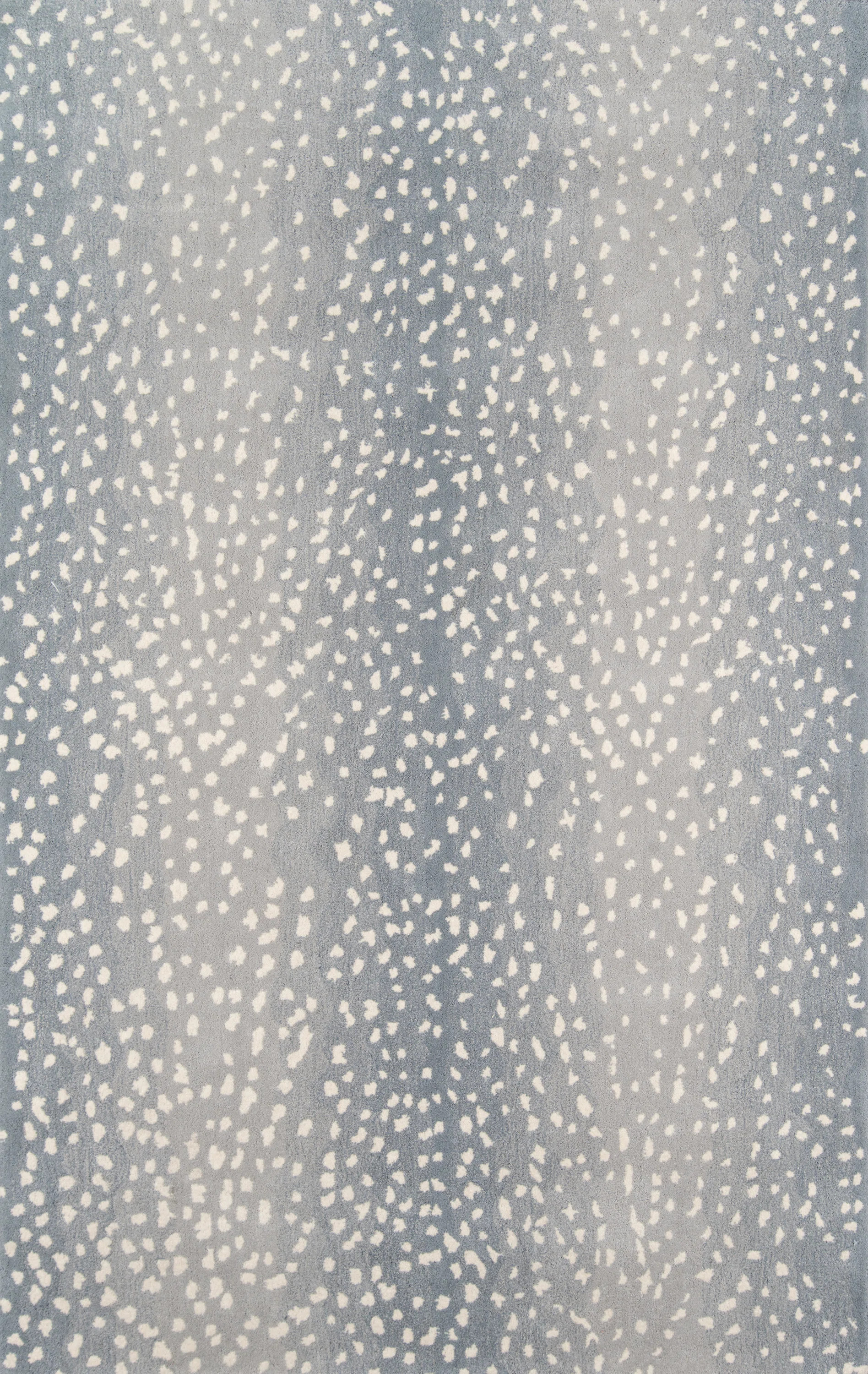 Woodland Animal Print Handmade Tufted Wool Gray/Blue Area Rug | Wayfair North America