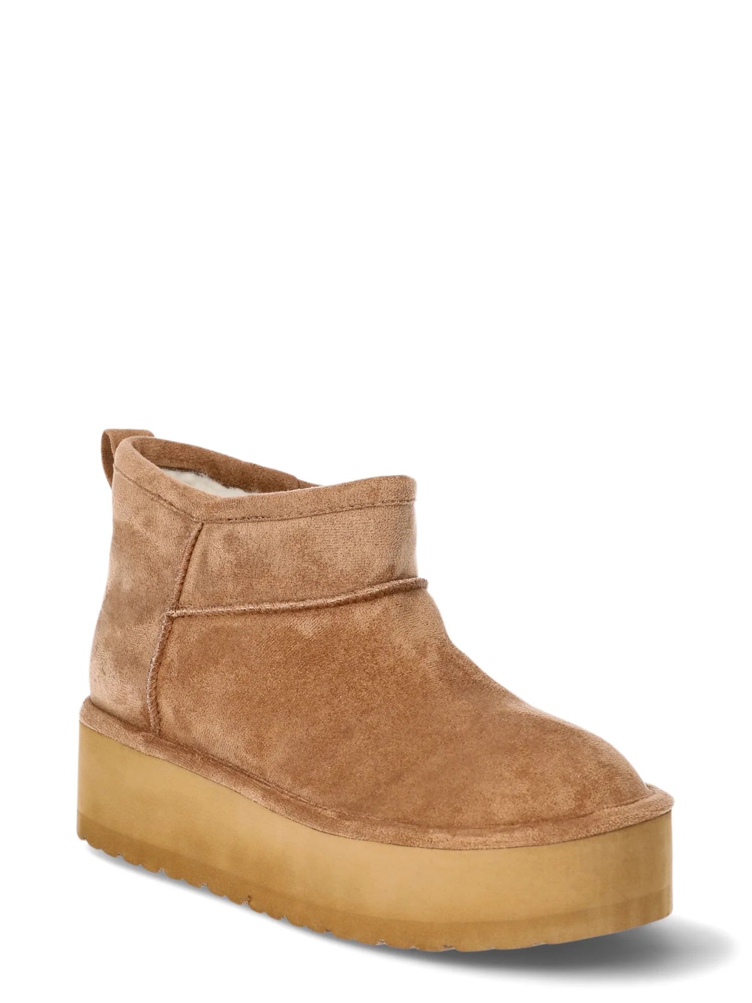 Madden NYC Women's Platform Cozy Ankle Boots | Walmart (US)