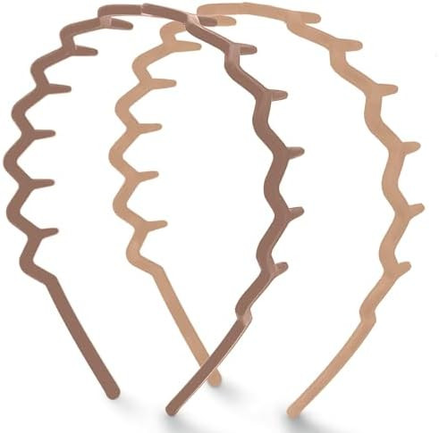 Kitsch Zig Zag Headbands for Women Non Slip – Fashion Accessories for Slicked Back Styles - Com... | Amazon (US)