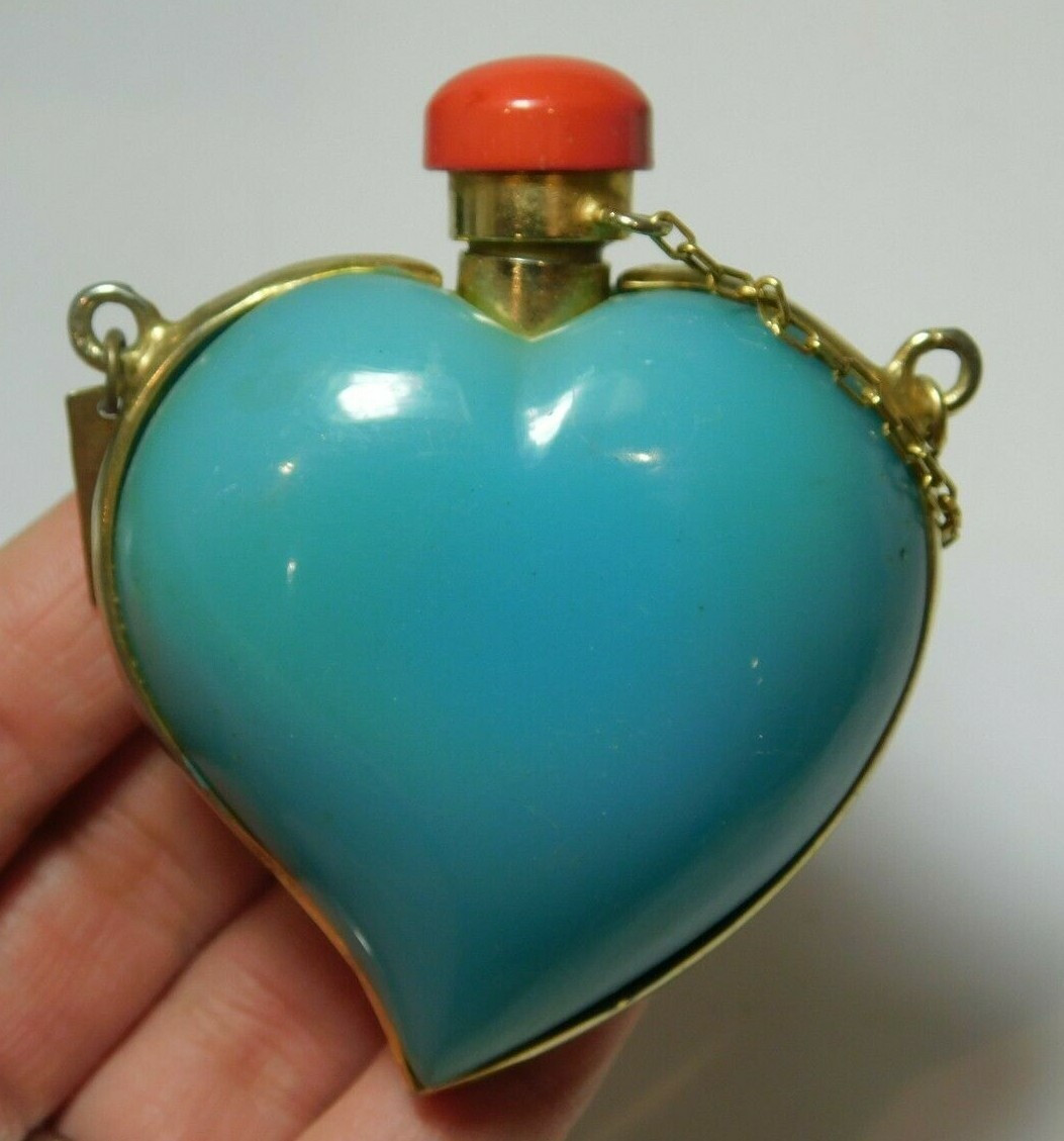 Ugo Correani Turquoise Col Decanter Coral Stopper Perfume Heart Accessory Cd 72 | eBay US