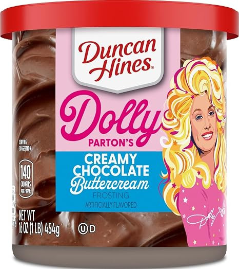 Duncan Hines Dolly Parton's Chocolate Buttercream Cake Frosting, 16 oz. | Amazon (US)