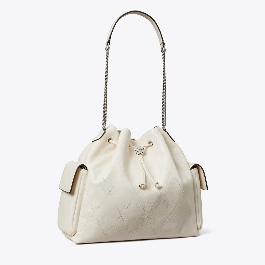 Tory Burch Large Charlie Quilted Drawstring Shoulder Bag | Tory Burch (US)