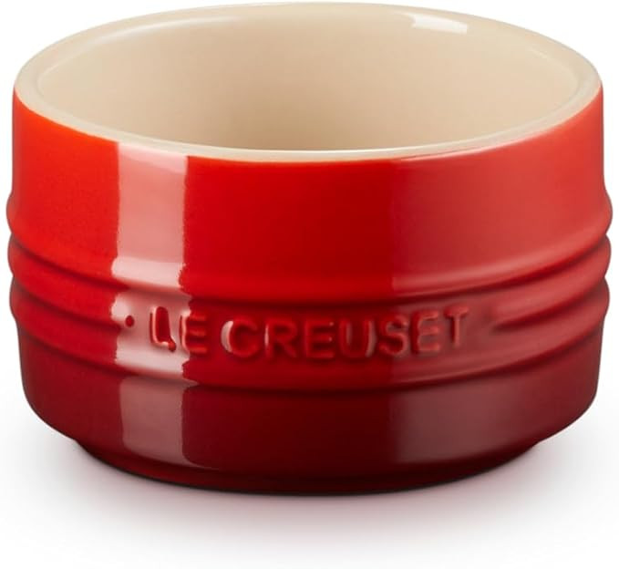 Le Creuset Stoneware Round Straight Wall Ramekin, 7 oz., Cerise | Amazon (US)
