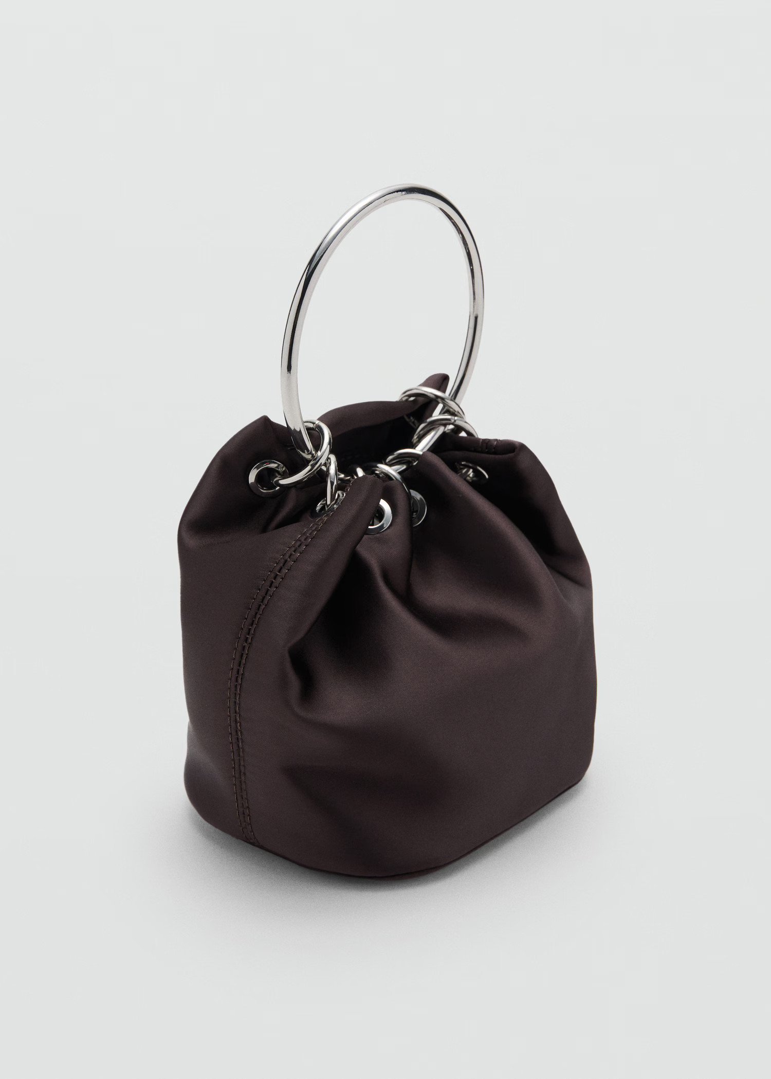 Handbag with metal handle | Mango (US/MX/AU)
